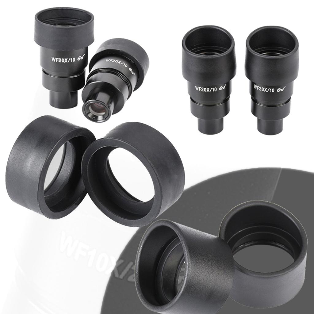 2 cái kính hiển vi eyecups Ống nhòm Bìa bảo vệ cho ống nhòm trinocular eyeshields