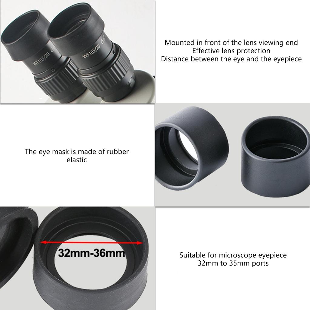 2 cái kính hiển vi eyecups Ống nhòm Bìa bảo vệ cho ống nhòm trinocular eyeshields. 