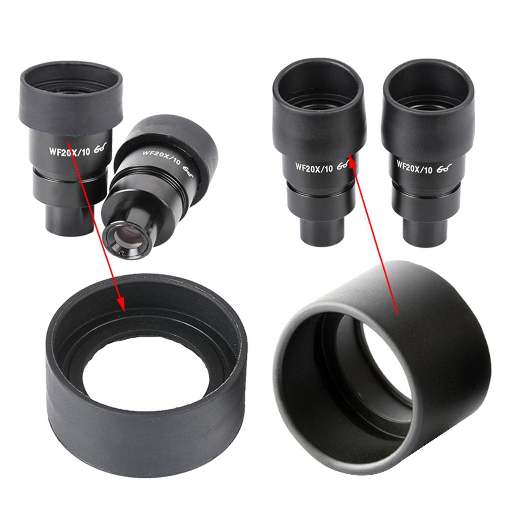 2 cái kính hiển vi eyecups Ống nhòm Bìa bảo vệ cho ống nhòm trinocular eyeshields. 