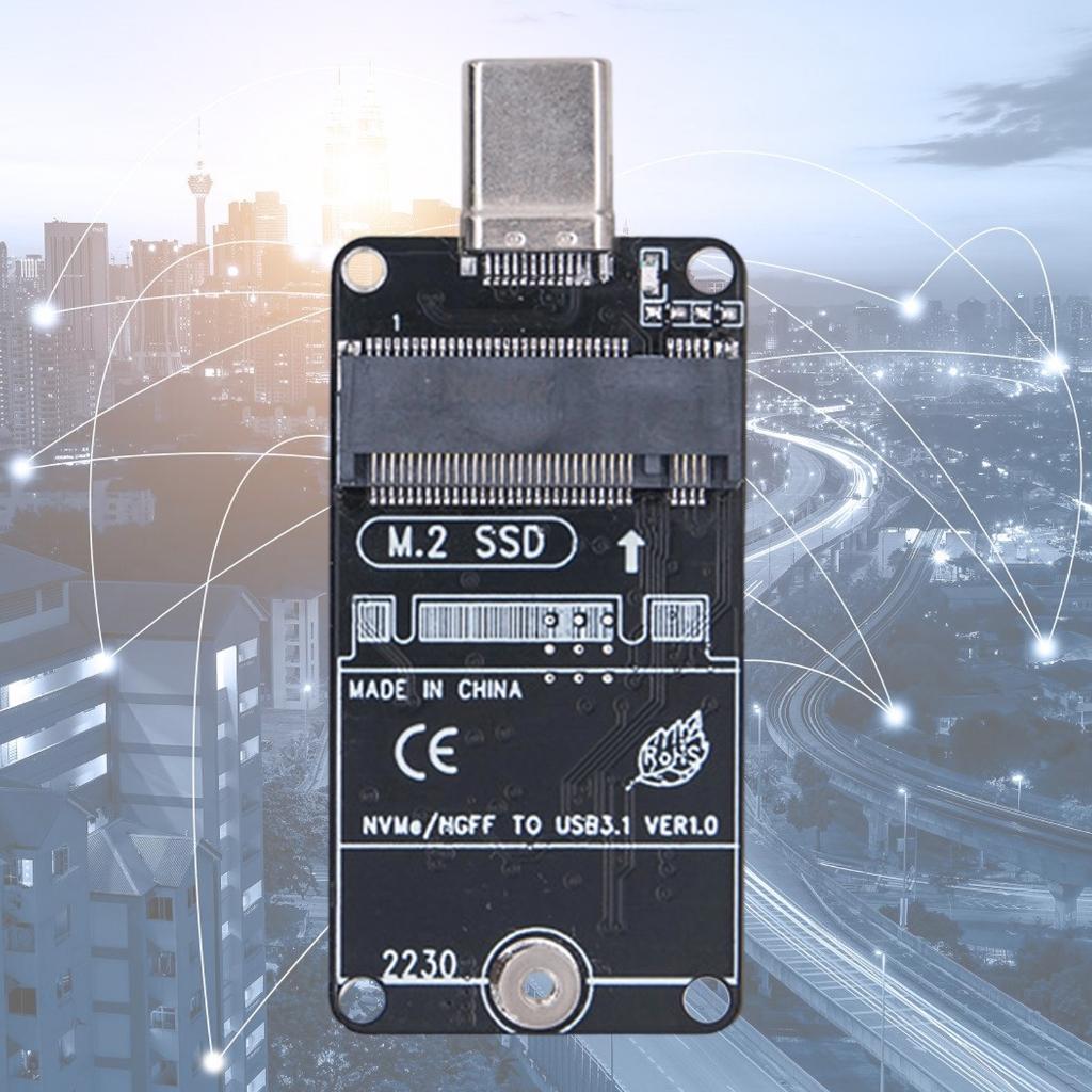 Hai giao thức Loại C ssds Adapter Kích thước NVMe satas hỗ trợ tốc độ 10gbps