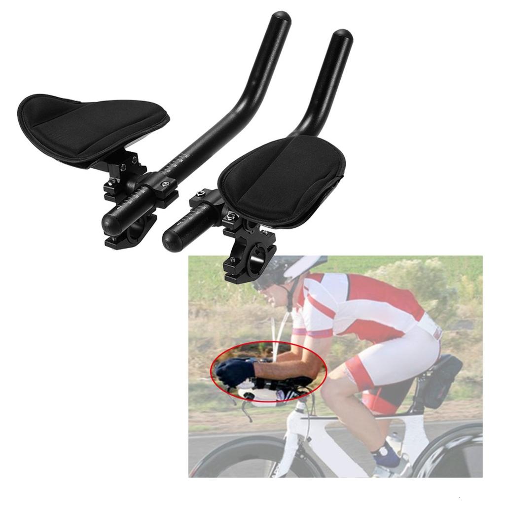 Road Bike Arm Rest Aluminum Alloy Triathlons Handlebar Rest Cycling ...