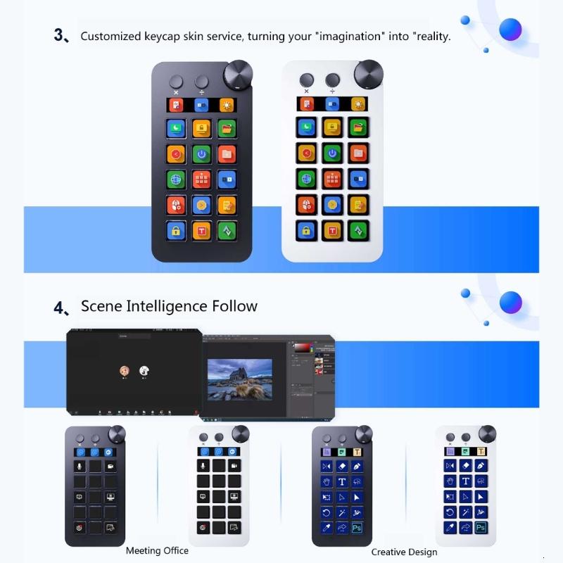 StreamDeck Visual Keyboards LCD Button 15 Key Live Content Creation ...