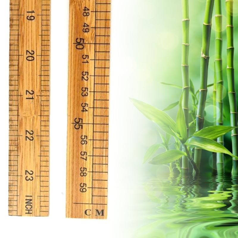 Wooden Ruler 12Inch 24Inch Double-Sided Scale Rulers Wood Measuring ...