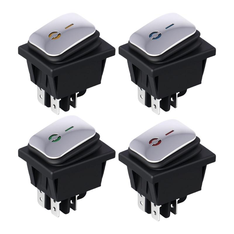 Small Rocker Switches Waterproof IP65 Small Rocker Switches 220V 16A Black Rectangular ...