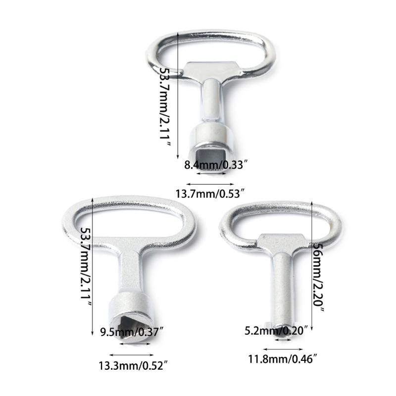 Multi-Functional Utilities Key Universal Key Wrench Triangle/Square ...