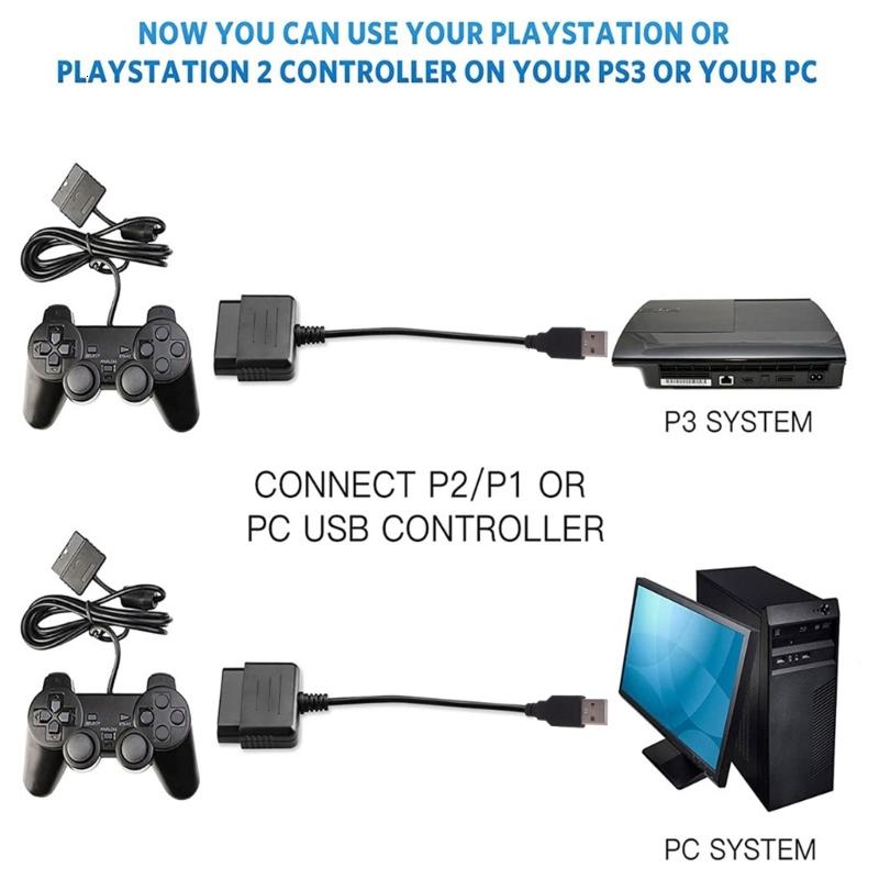 Computer Game Controller Adapter Video Game Controller Adapter Converter Compatible with PS1 to PC Games ...