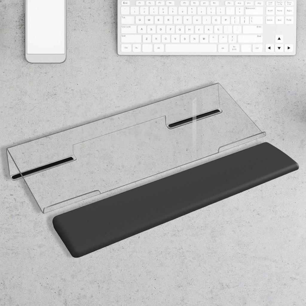Ergonomic Acrylic Keyboard Stand Clear Ergonomic Tilt Risers for ...