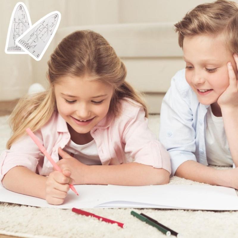 Student, Office, Painting, Parabolic Stencil Math Curves Template ...