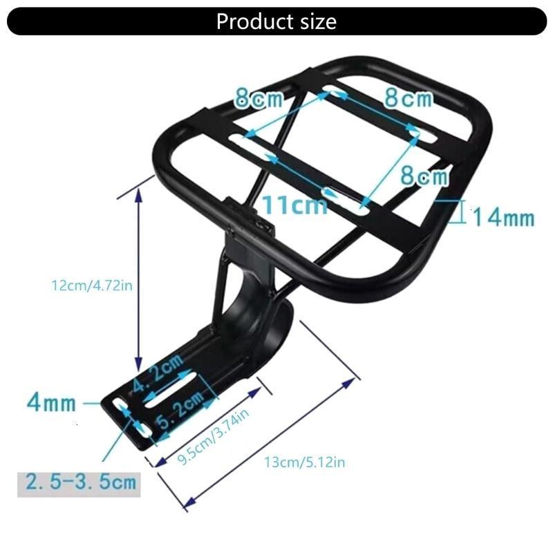 Motorcycle Rear Basket Rack Easy to Install Electric Bicycles Tailstock ...