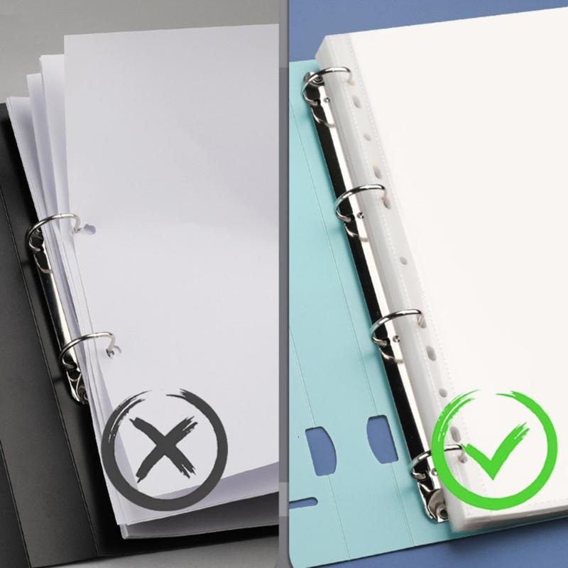 A4 File Folders Display Book 4 Hole Binders Folders 4-Rings Binders A4 ...