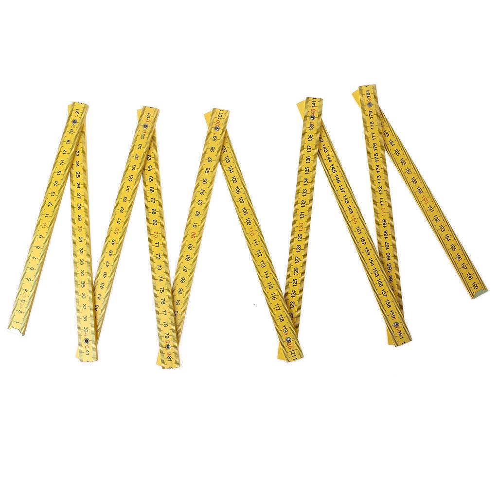 Well Packaged Yellow Ruler Folded to A Small Volume and Long Extended ...