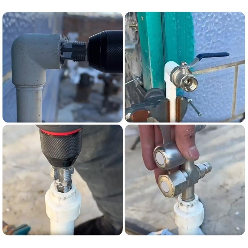 Electric Drill Pvc Pipe Threader PVC Thread Maker Tool PVC Thread Maker ...