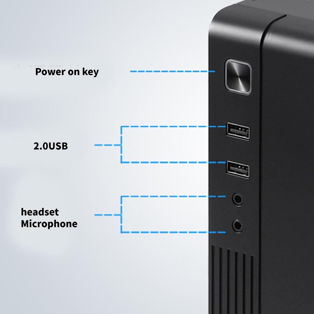 MX02 Mini Desktop Case Mini ITX Chassis HTPC PC Case for Computer ...
