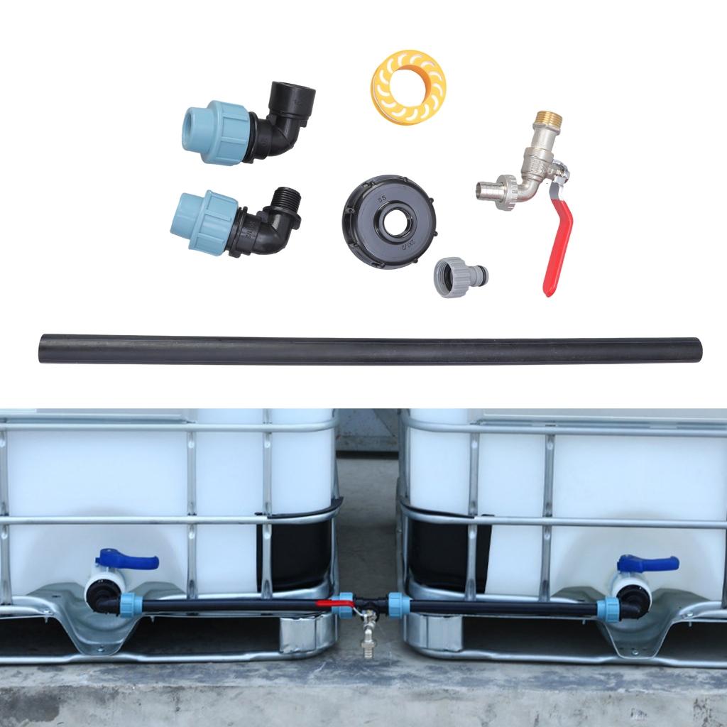 Stackable Water Storage Adapter set for Outdoor IBC Container ...