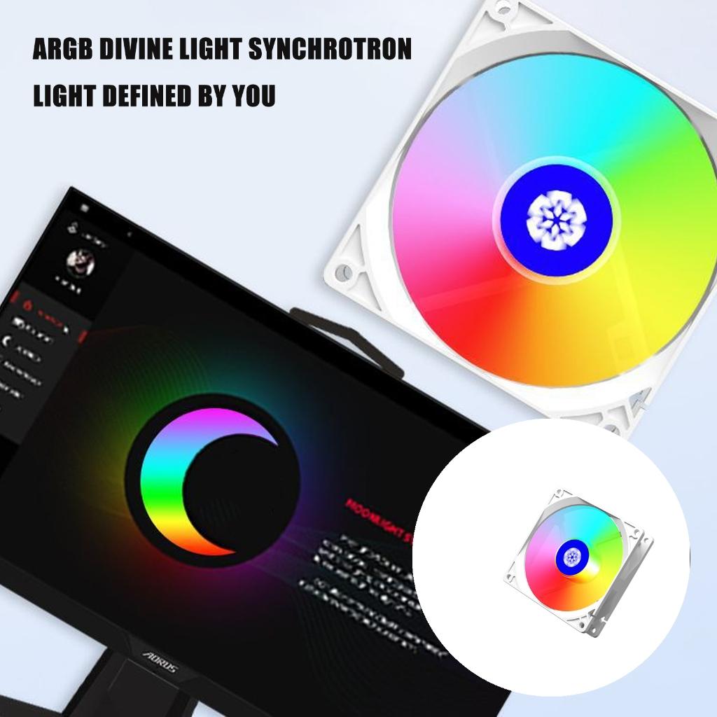 Yên Tĩnh 90Mm PC Trường Hợp Fan Với Argb Đồng Bộ Cao Luồng Không Khí ...